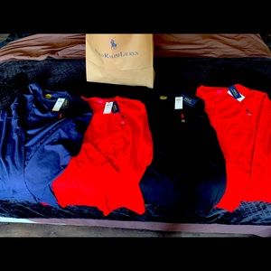 I have 3 XL and 1 L . Long sleeve polo shirts